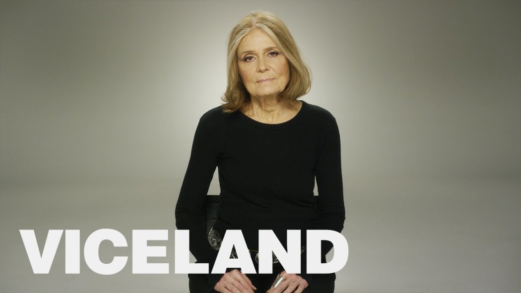 Woman with Gloria Steinem